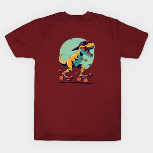 dino T rex skating T-Shirt